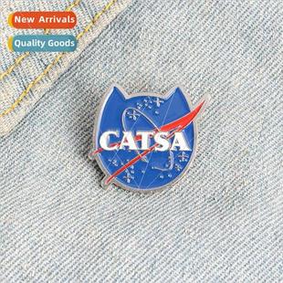 Enamel Alloy Cute Cat Cartoon Shape Creative CATSA Brooch
