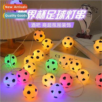 2022 World Cup LED soccer ball light string bar theme decora