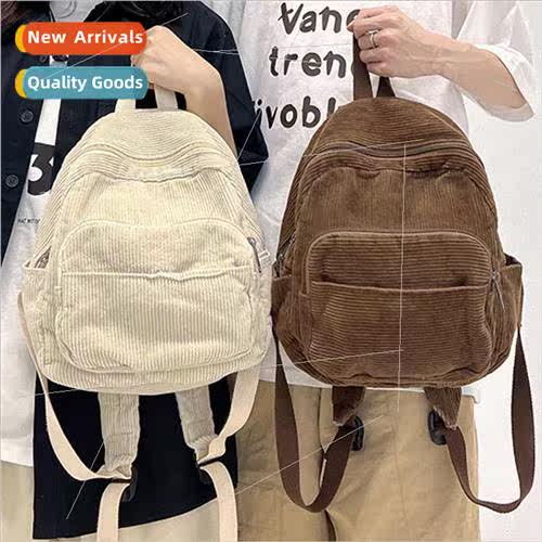 Striped velvet couple shoulder bag female new simple ladies