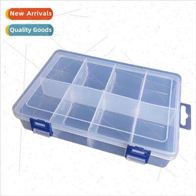 Large 8-compartment detachable plastic storage box parts com