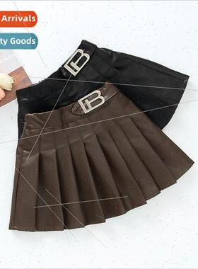 American spring and fall high-waisted pleated skirt womens b
