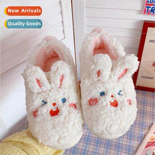 New winter package heel woolen cotton slippers female padded