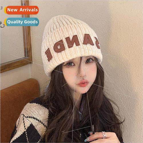 The new fall and winter wool cap female warm hundred with co