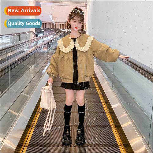 Girls jacket spring and fall  2023 new childrens 适用eign st