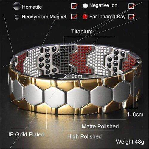 New removable mens bracelets jewelry hexagonal multi-point b