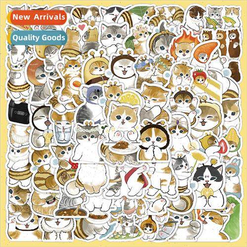 100 cat stickers b cartoon kitten handbook stickers phone ca