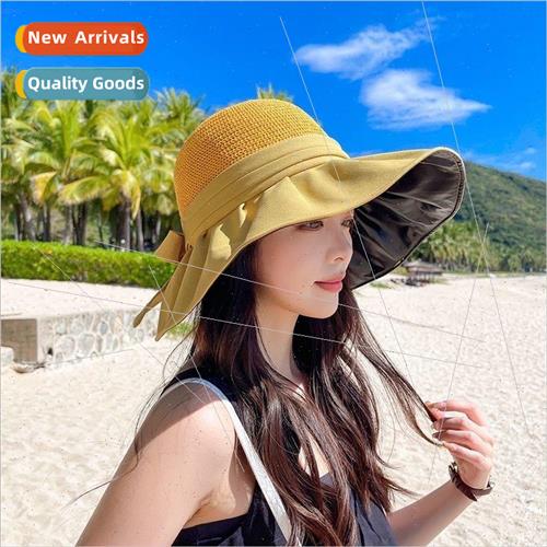 2022 spring new sun hat female light fashion vinyl sun hat b
