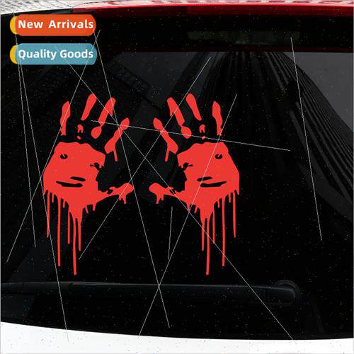 Reflective stickers personalized blood handprint car sticker