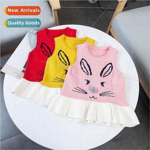Childrens new fall and winter sleeveless undershirt dress sm