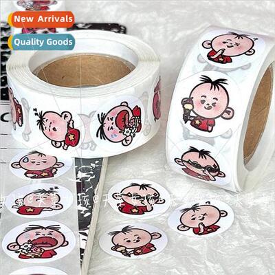 Chinas new big ears Tutu roll roll stickers handbook materia