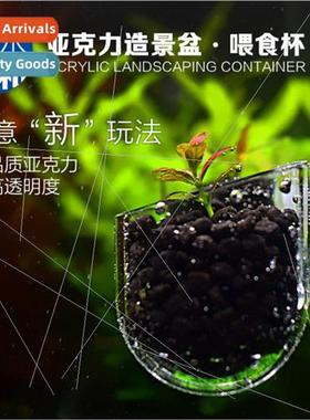 Bishui Fenghe Acrylic Red Worm Cup Aquascape Tank Red Worm N