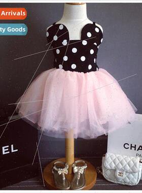 2023ins Girls Per适用mance Dress Puffy Princess Dress Stage