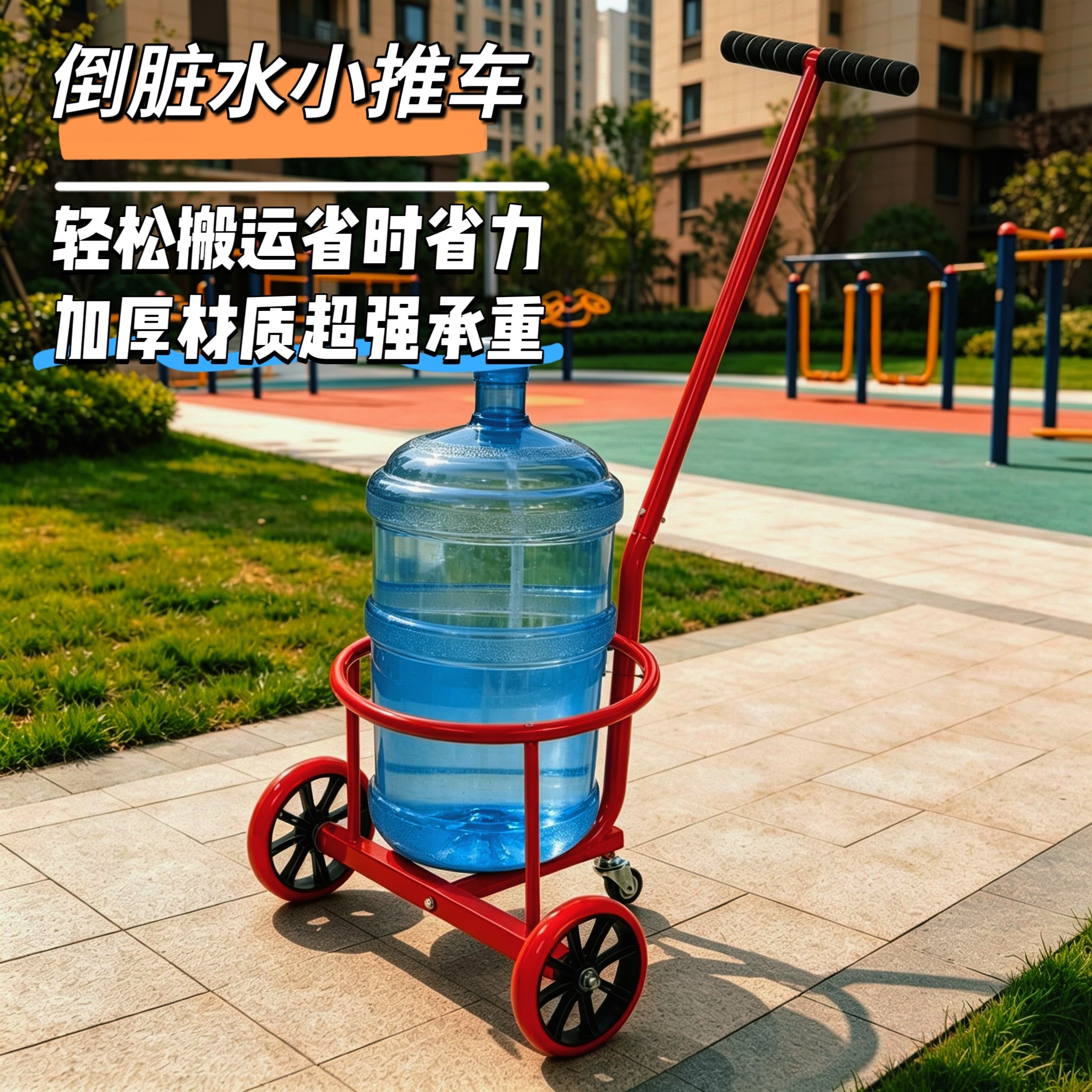 保洁专用倒水小推车拉水桶农村倒脏水神器倒垃圾手推车泔水手拉车