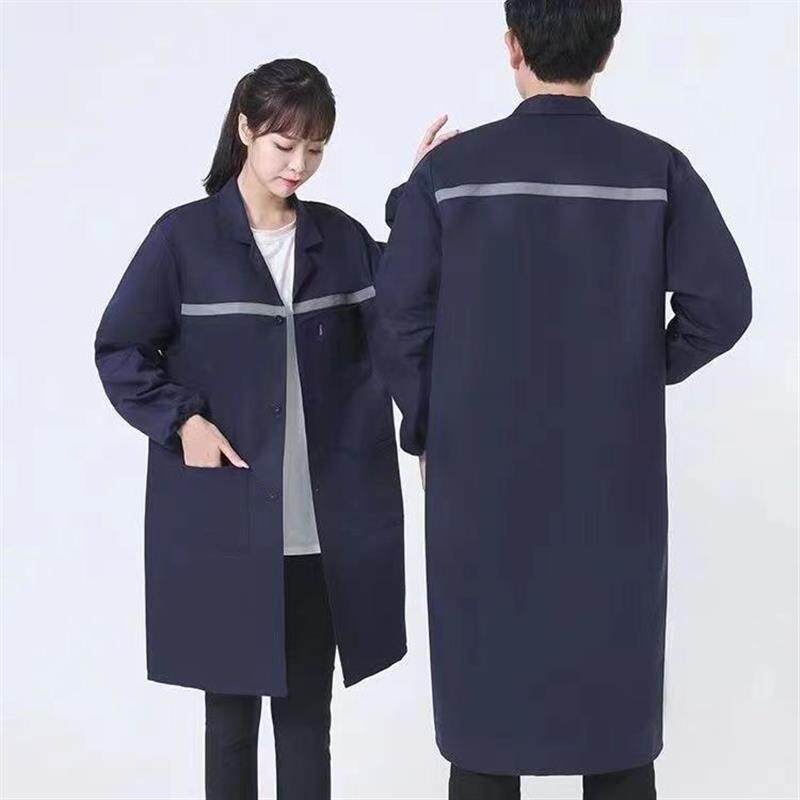 长款加厚大褂工作服耐磨耐脏男女款罩衣仓库养殖劳保服男装干活