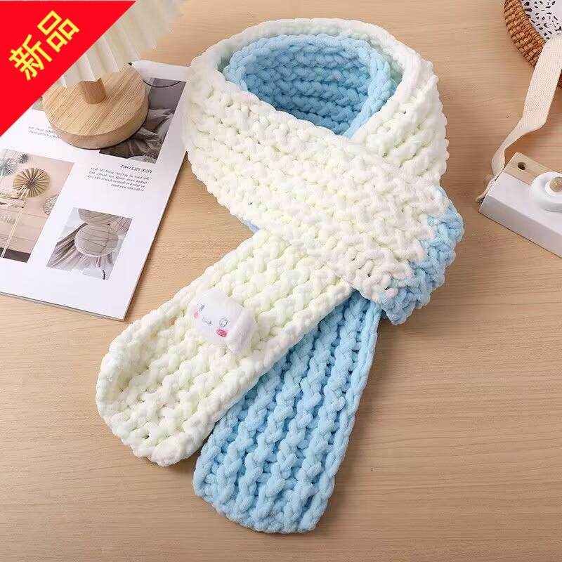 玉桂狗围巾材料包小熊毛线diy