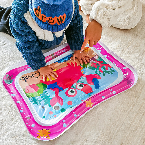 宝宝拍拍水垫学爬神器夏天玩水垫