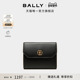 尊享折扣 BALLY巴利EMBLEM黑色牛皮革女士钱包6308645