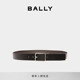 BALLY 黑色皮革腰带6304551 巴利男士 王源同款