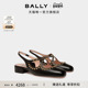 BALLY巴利BALLYRINA黑色牛皮革女士粗跟鞋 尊享折扣 6311456