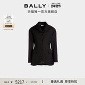 尊享折扣 BALLY巴利家徽黑色羊毛女士夹克外套6309827