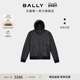 BALLY巴利男士 尊享特惠 黑色连帽休闲皮革外套6240319