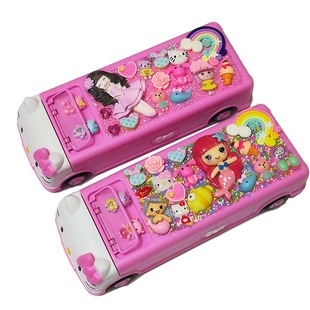 HelloKitty文具盒儿童小汽车小学生铅笔盒女孩公主创意低年级笔盒