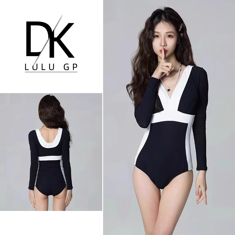 DK 泳衣女款2025新款爆款高级感性感纯欲风防晒保守显白显瘦连体