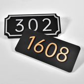 高档亚克力双层家用数字门牌贴字房号牌号码 定做 牌定制创意现代简约饭店宾馆民宿酒店包厢餐厅墙贴标识牌个性