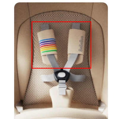 bebebus遛娃神器蝴蝶车原装头蓬坐垫肩带套护裆垫安全带配件