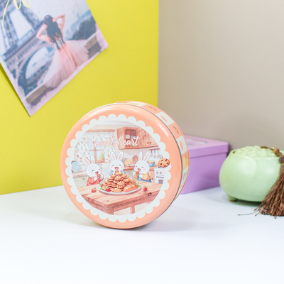 圆形收纳盒空盒子大号金属收纳盒茶叶罐子杂物首饰食物零食包装盒