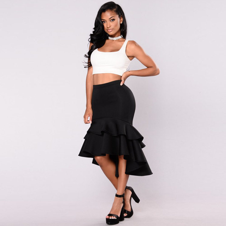 ebay wish new pattern 2019 Europe and America Autumn and winter lady skirt sexy Fishtail skirt goods in stockin the Women's clothing/Boutique , Skirts  category - from Buy2taobao.com to provide professional Taobao agent buy service