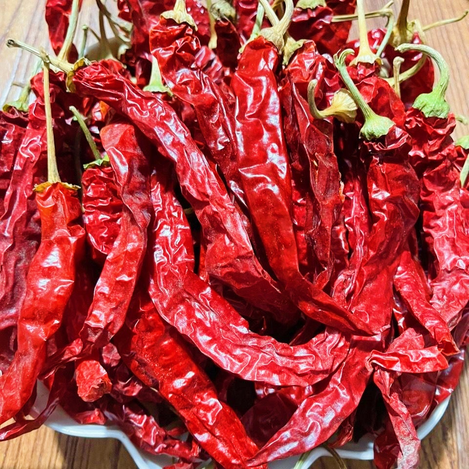 东北干辣椒薄皮自然晾晒