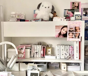 定制某家同款平替桌面小书架学生党宿舍女生书房书柜多层置物架