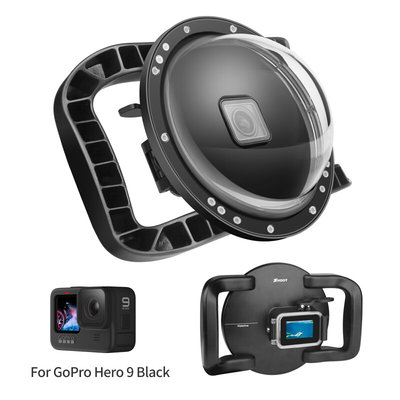 For Gopro12/11/10/9 潜水面罩鱼眼 hero10球面分水镜dome port