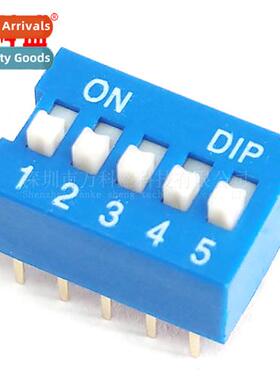 High Qualy 5P Dip S 5 Posi Flat Toggle S Pin Pch 2.54MM Blue