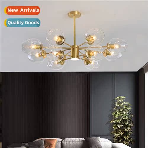 2020 new Scinavian chelier full copper living room lamps  la