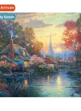 Cross Stch New DIY Forest Lodge Castle Full Stch Simple Hmad