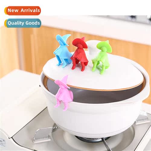 A2671 Creative  Man Lift Up Pot Lid Spill Pro Heightener Pre