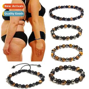 6mm8mm10mm tigers eye hemate obsidian handmade beaded bracel