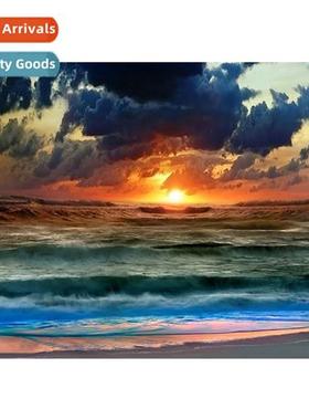 New hmade full diamd living room small lscape decorative wal