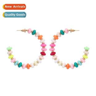 New persaly temperament large circle earrings light luxury f