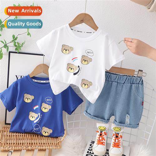 Childrens short-sleeved su 2023 new summer boys short-sleeve