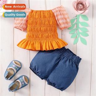 2022 new children Spring strip small Autumn middle Girls