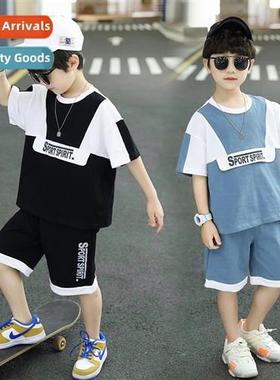 Boys summer short-sleeved set 2023 new tide cool casual loos