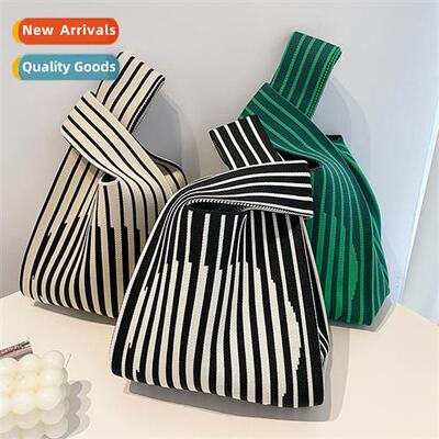 Large capacy knted handbag bag female 2023 new fashi out han