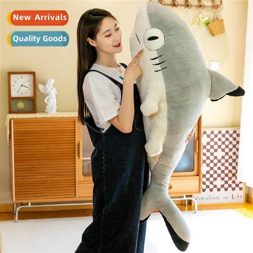 New shark doll doll cute decorati plush toy shark pillow cus