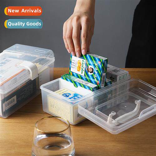 Household medicine box multi-layer large-capacy portable med