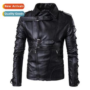 Eurocode 2022 new fashi mens biker lear jacket decadent lear