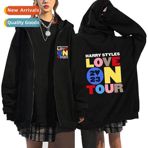 Love  Tour 2023 zipper sweater jacket fall  winter men  wome
