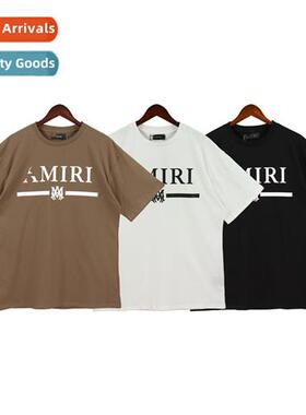 High versi am spring  summer new basic letter print round ne